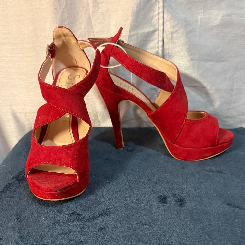 Chic Red Women's Heels